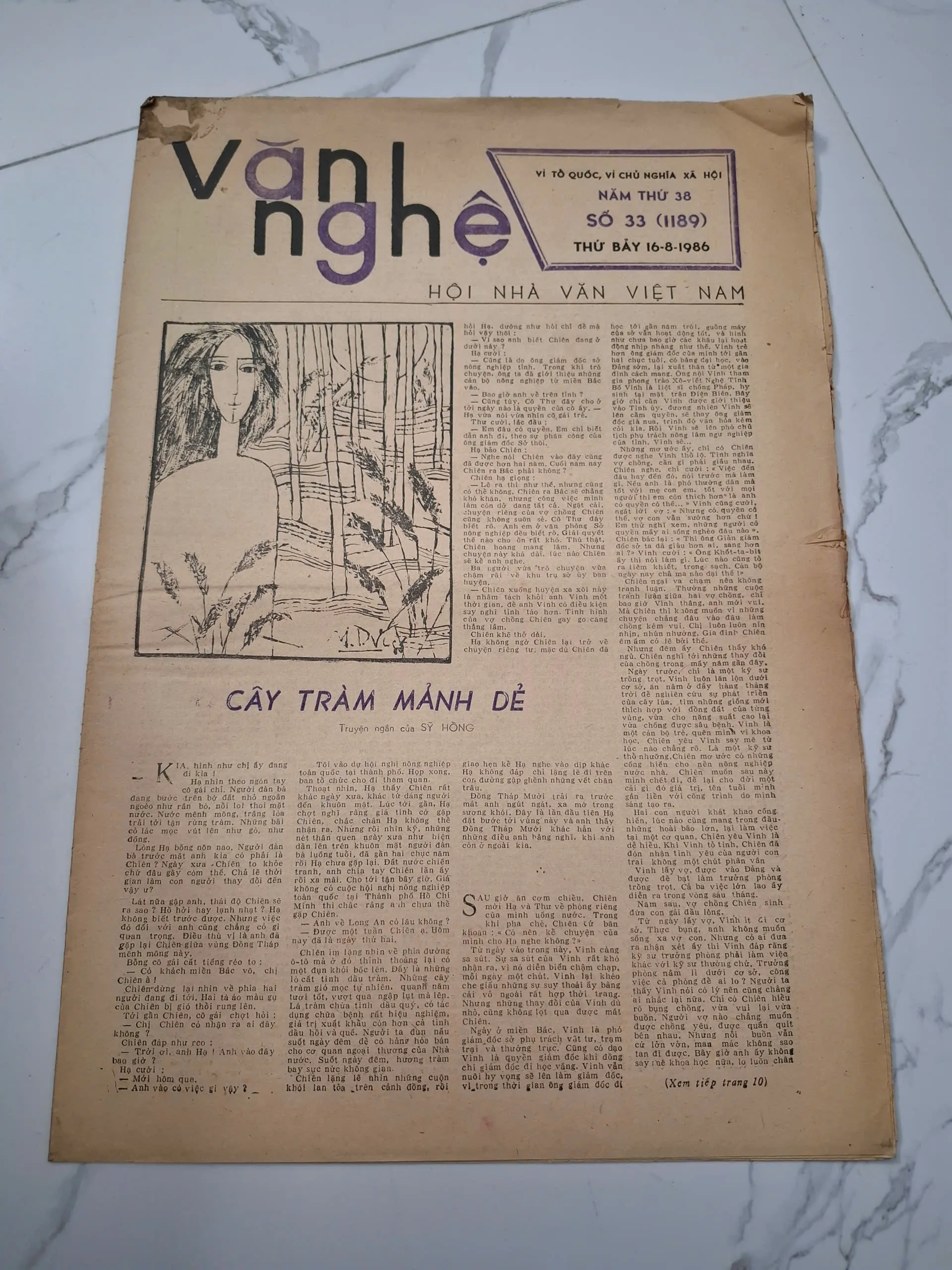 Báo Văn Nghệ Số 33 (1189), 16-8-1986 - Sỹ Hồng và nhiều tác giả - Truyện ngắn