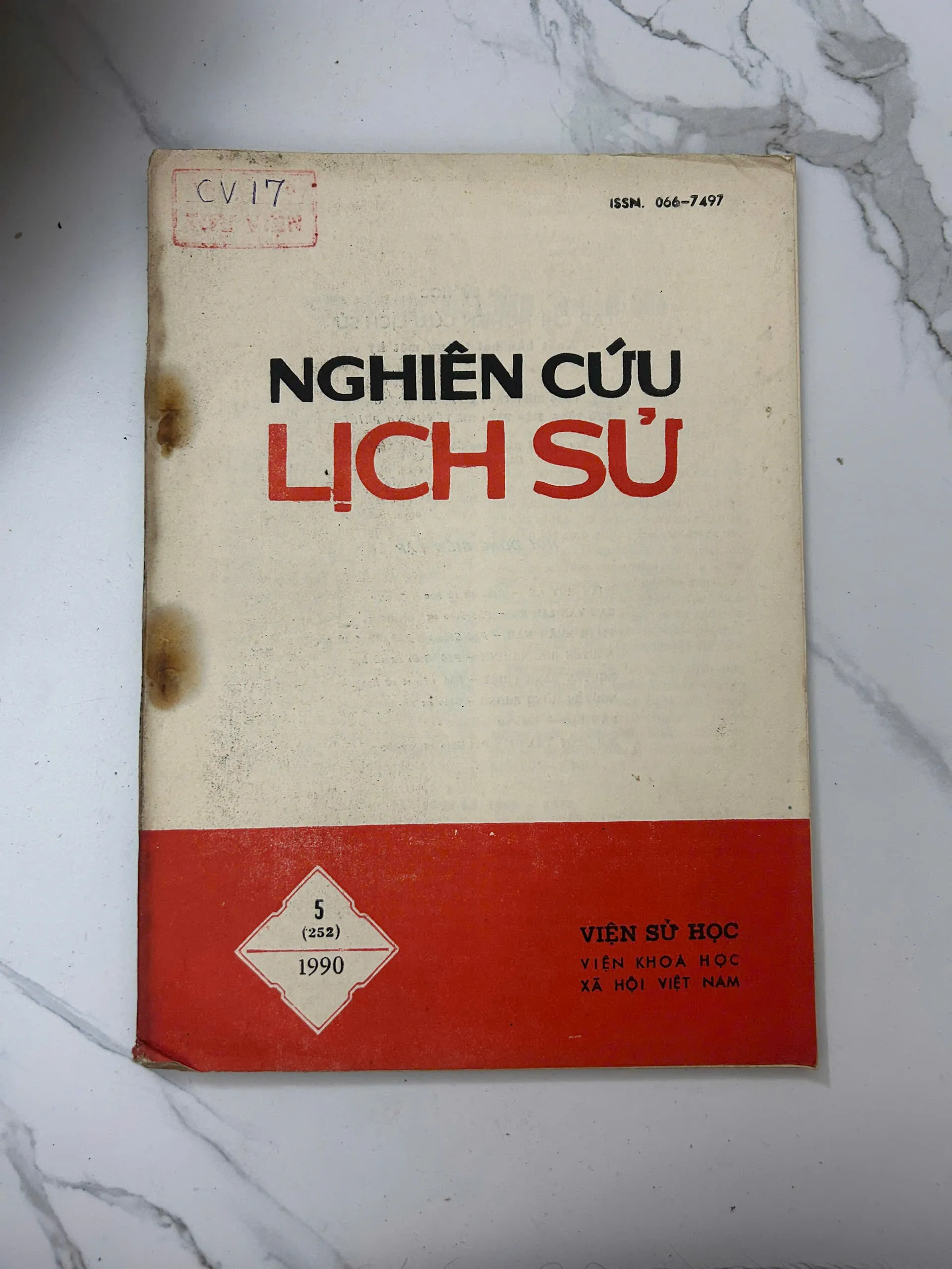 Tạp chí Nghiên cứu Lịch sử (Số 5 năm 1990) – Viện Sử học