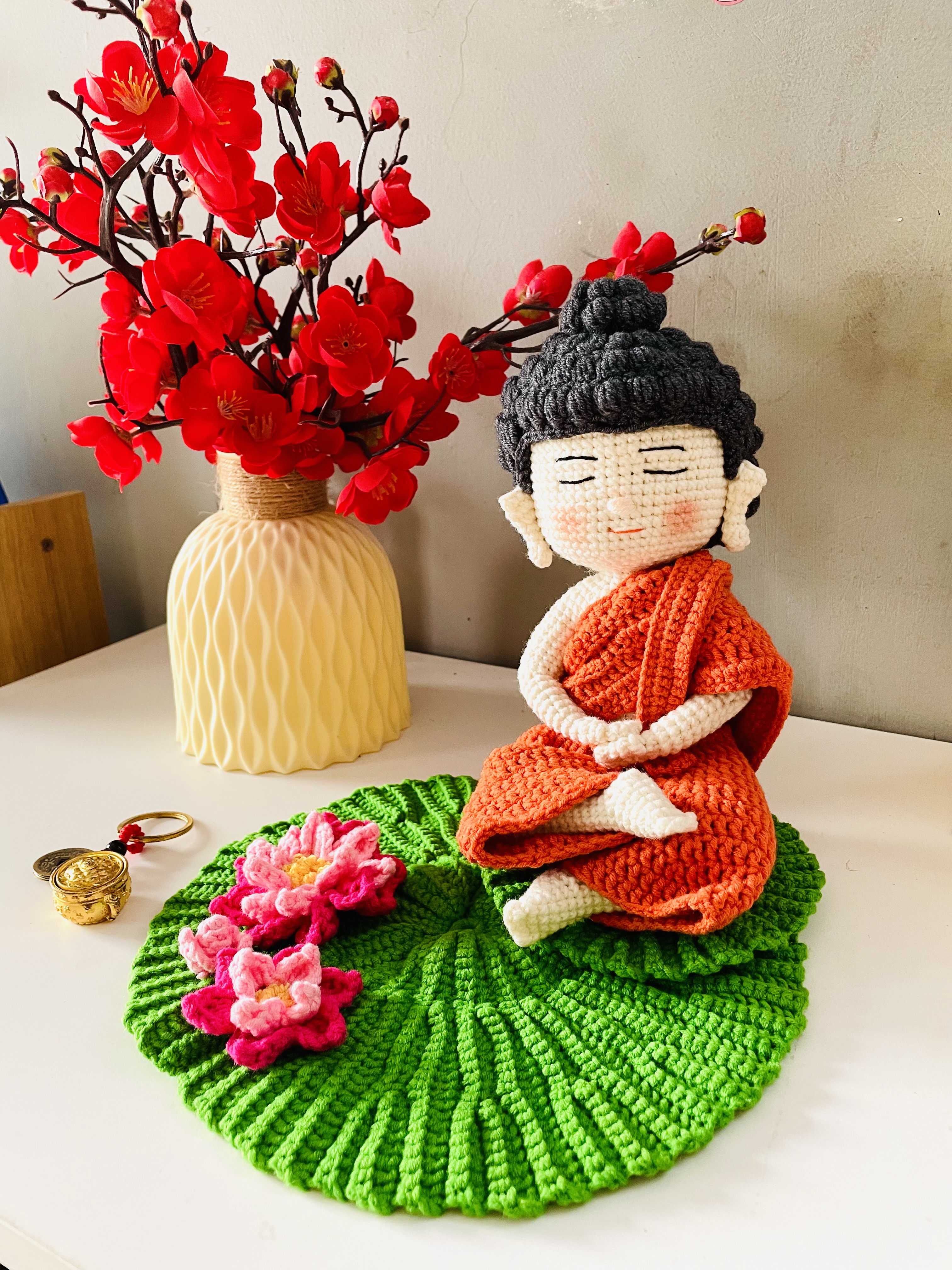 (Handmade) Tượng phật móc bằng len 494262
