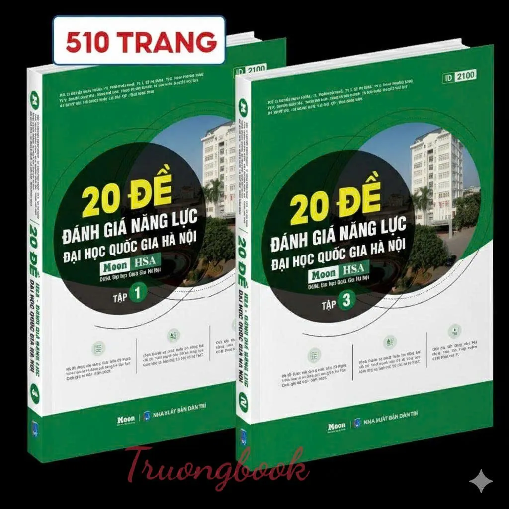 20 đề Luyện thi ĐGNL theo cấu trúc đề của Đại học Quốc gia Hà Nội - Tập 1-2