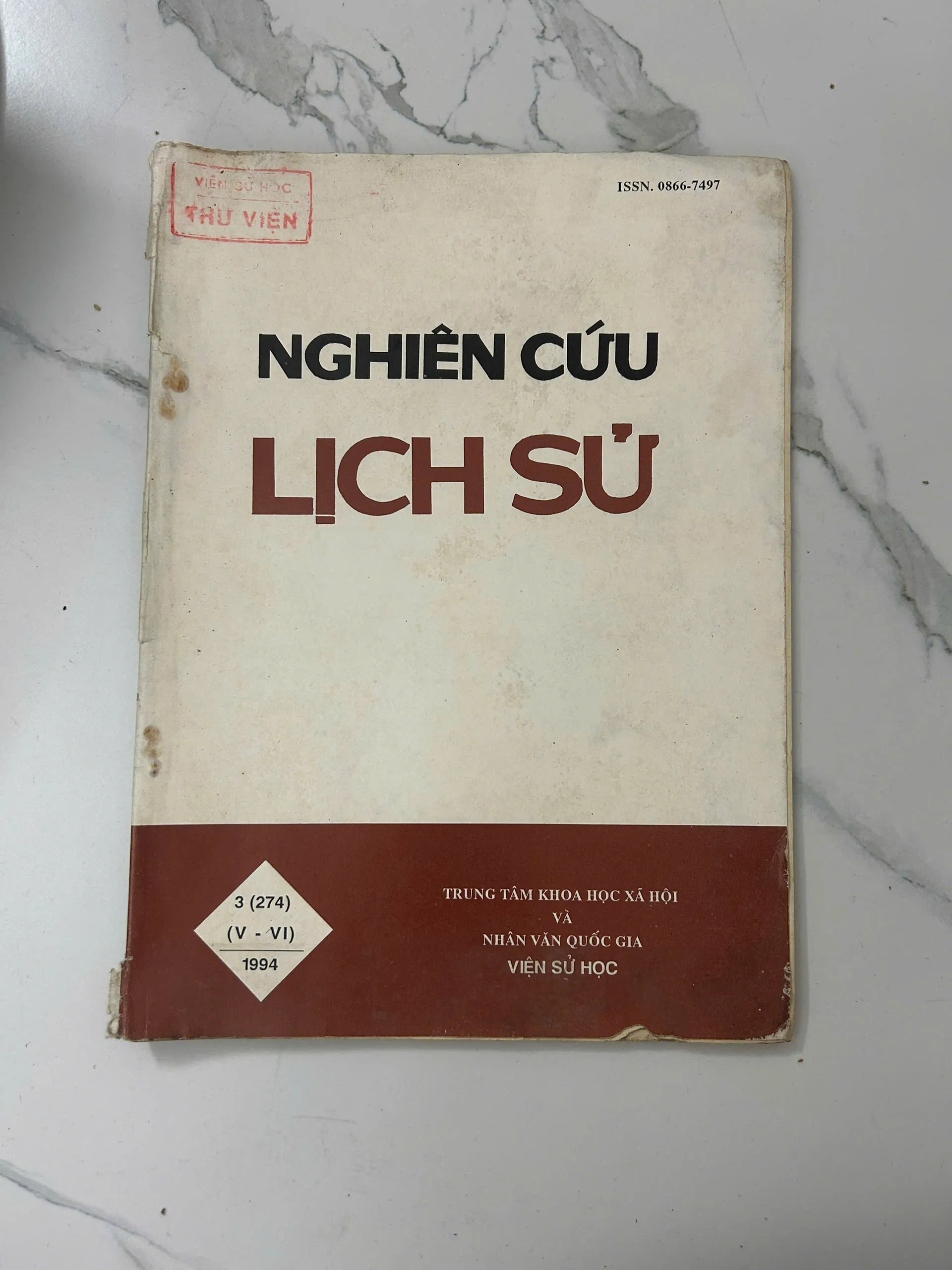 Tạp chí Nghiên cứu Lịch sử (Số 3 tháng 5-6 năm 1994) – Viện Sử học
