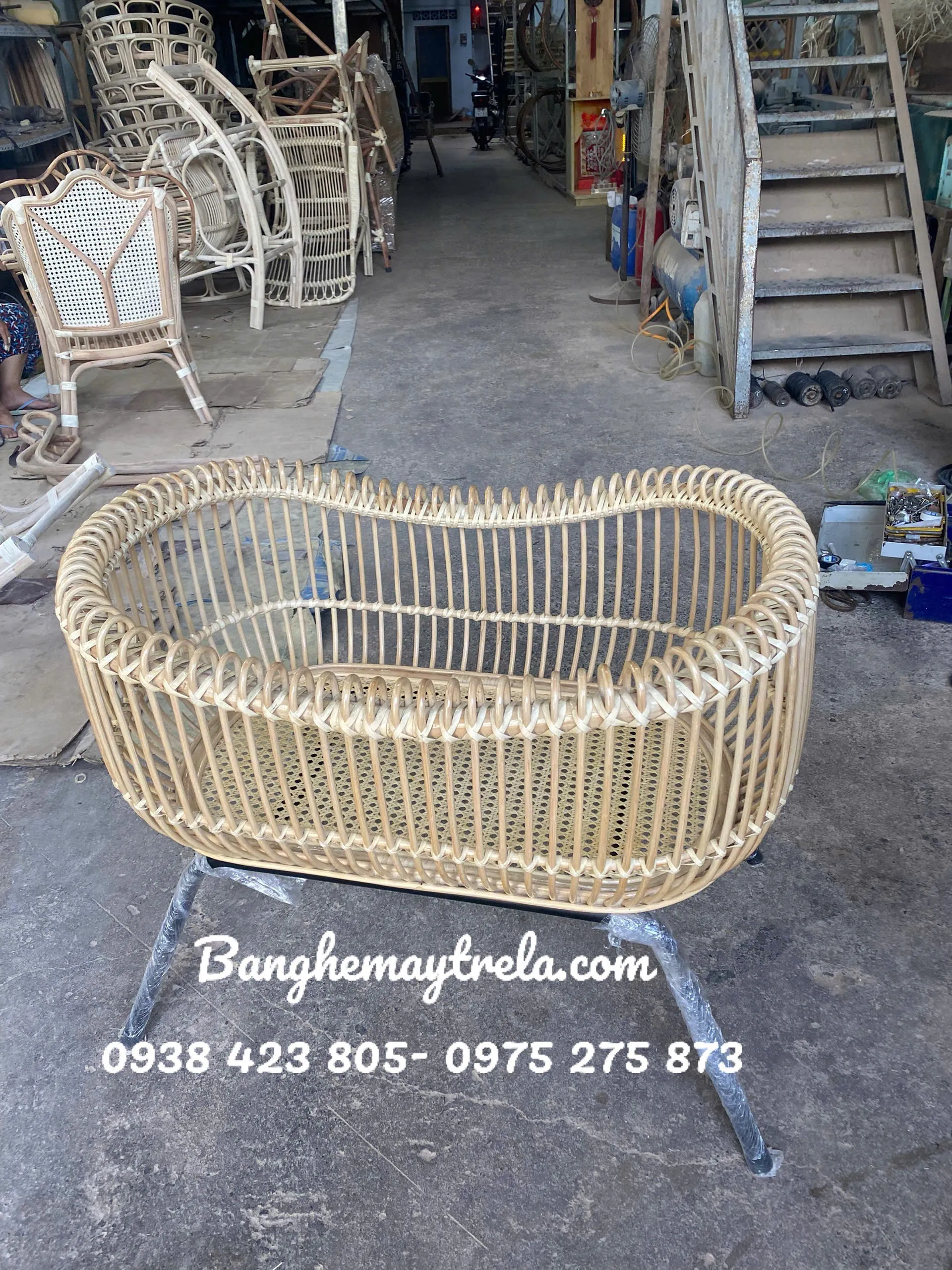 Nôi mây tự nhiên cho bé 752815