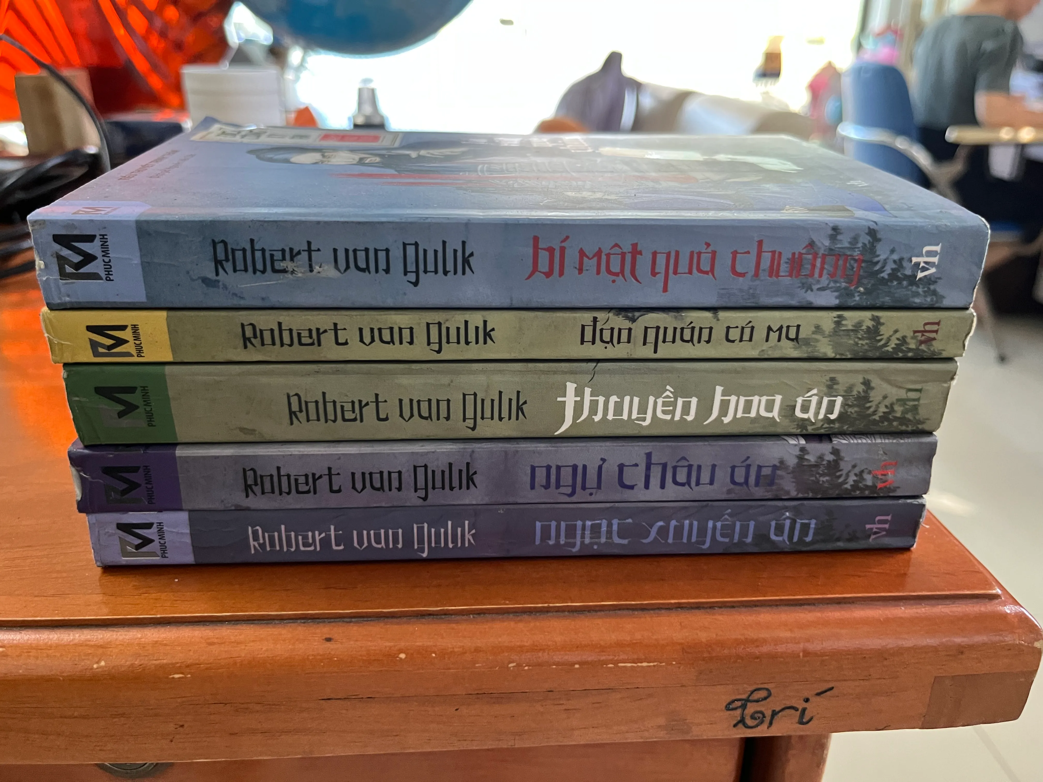 Sách Tiểu thuyết Truyện Robert van Gulik Dịch Quán Tử Ma, Thuyền Hoa Ấn, Ngụy Châu Úc, Ngục Xuyên Tin
