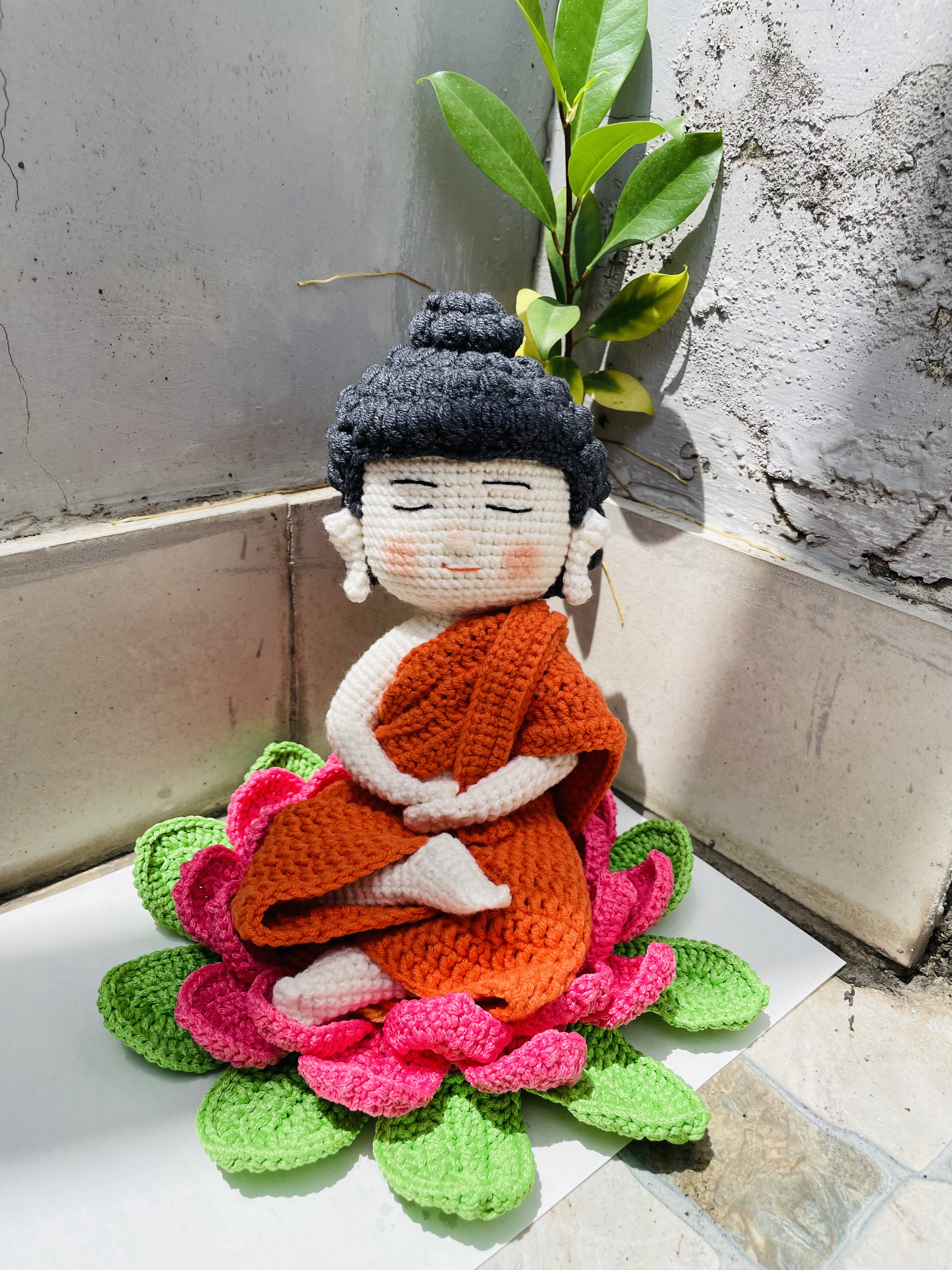 (Handmade) Tượng phật móc bằng len 494262