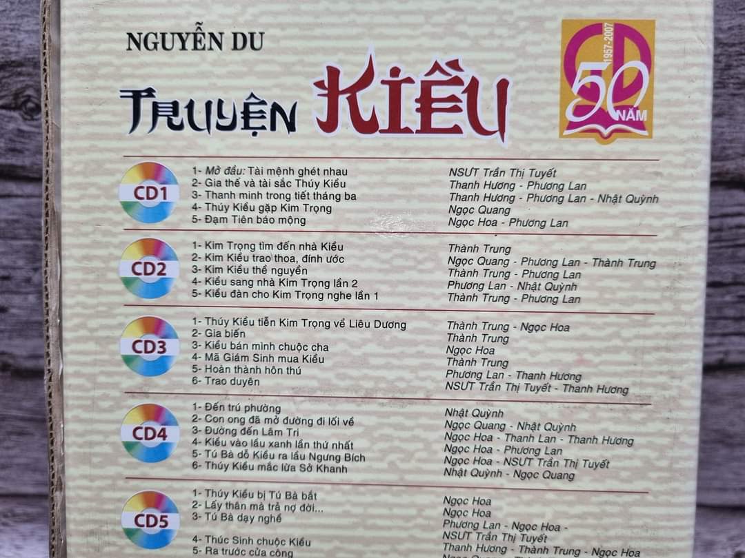 Truyện Kiều ngâm thơ
Với 10 CD dài 500 phút  201696