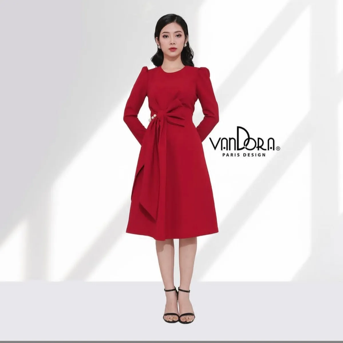 Váy đỏ dự tiệc cao cấp size S