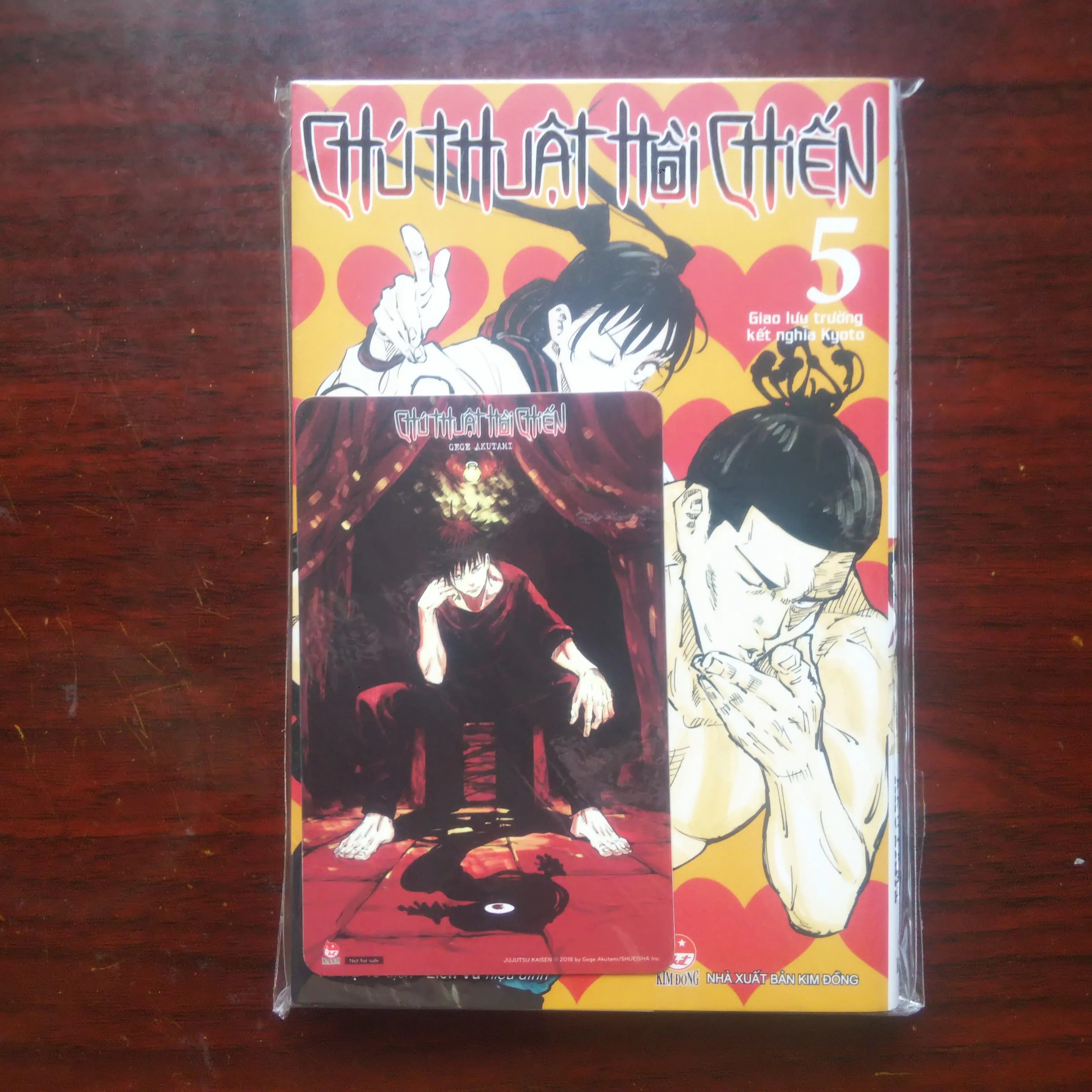 Chú Thuật Hồi Chiến - JJK - Jujutsu Kaisen (Gege Akutami) Tập 5 - Bản In Đầu Có PVC Card