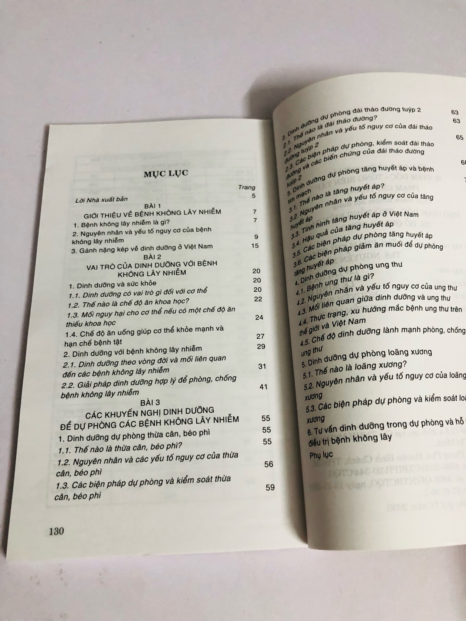 DINH DƯỠNG THỰC HÀNH DỰ PHÒNG MỘT SỐ BỆNH KHÔNG LÂY NHIỄM  529766