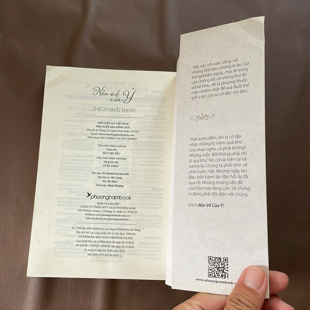 II Tựa sách: Nẻo Về Của Ý - Thích Nhất Hạnh - 2019 476077