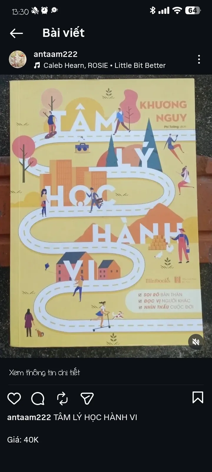 Sách Tâm Lý Học Hành Vi & Tâm Lý Học Tính Cách. mới 90%. Đồng giá 40K/quyển khi mua tại IG