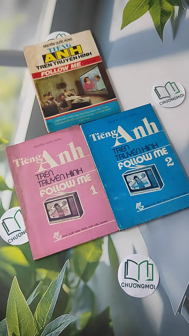 [MIỄN PHÍ BỌC SÁCH] [XƯA] Tiếng Anh Trên Truyền Hình Follow Me 1, 2 , 3 (1989) - Nguyễn Quốc Hùng