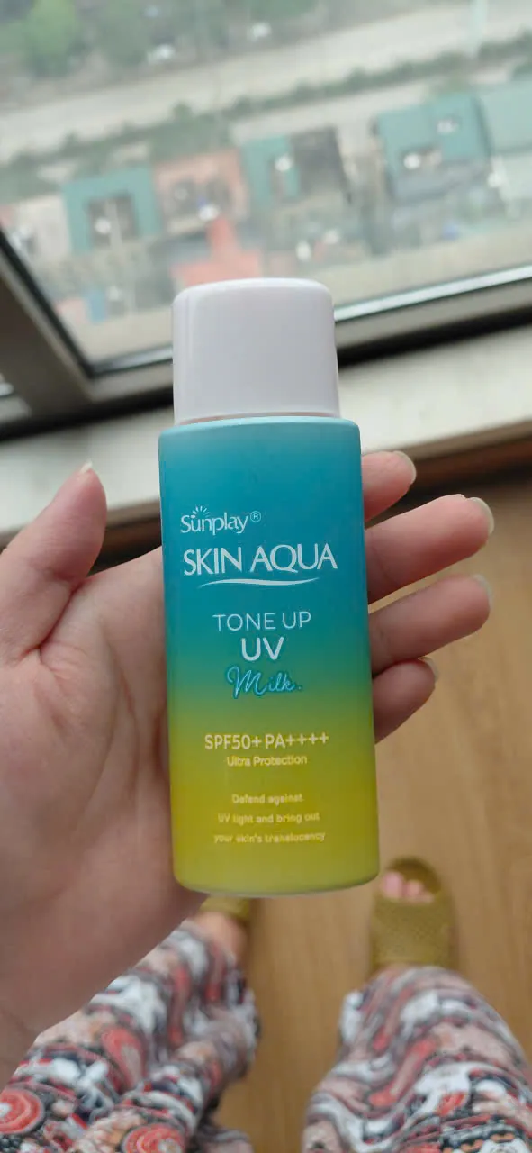 Sữa chống nắng Sunplay Skin Aqua Tone Up UV milk mint green Đã mở nắp chưa dùng lần nào