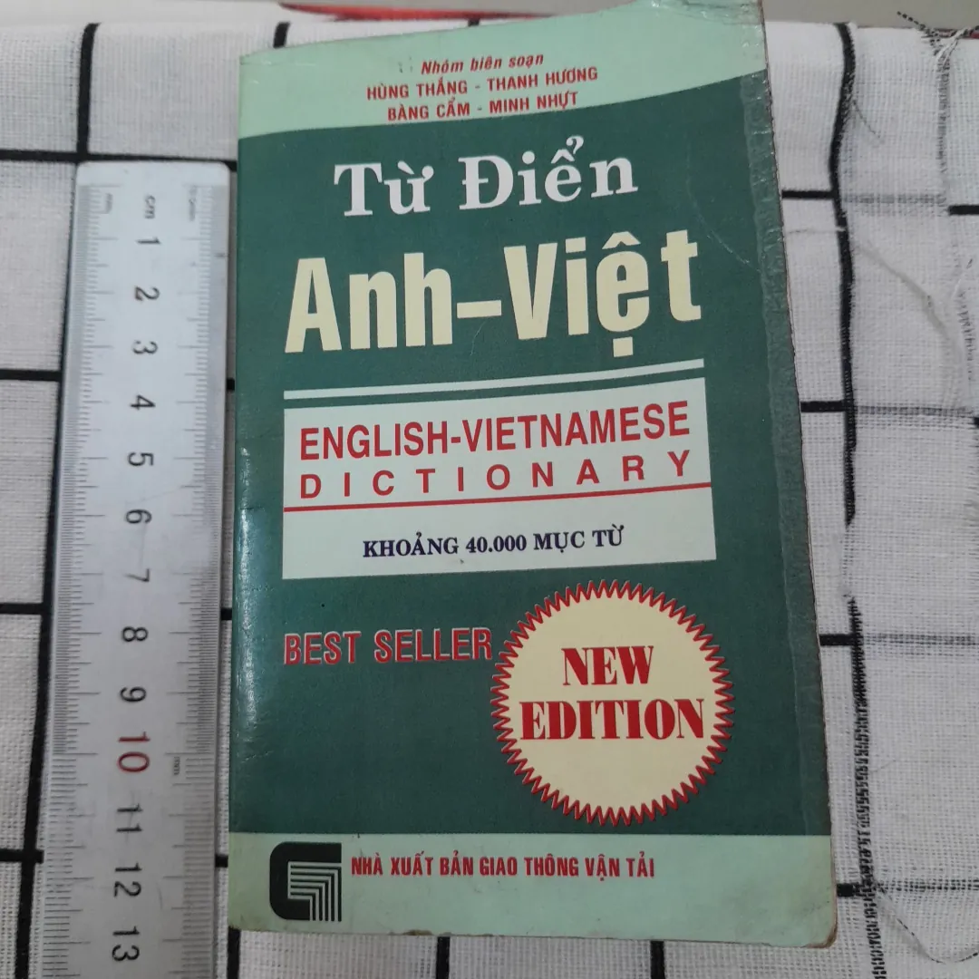 Tủ điển bỏ túi học sinh ANH VIỆT. 40.000 từ. Nhoam bs. Hùng Thắng