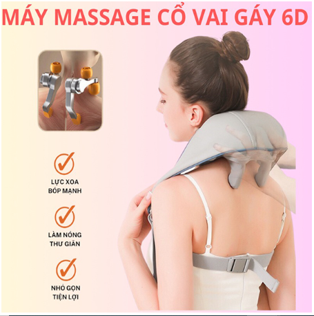 Máy Massage Cổ Vai Gáy 6D bản PRO - Hàng Chính Hãng 499709