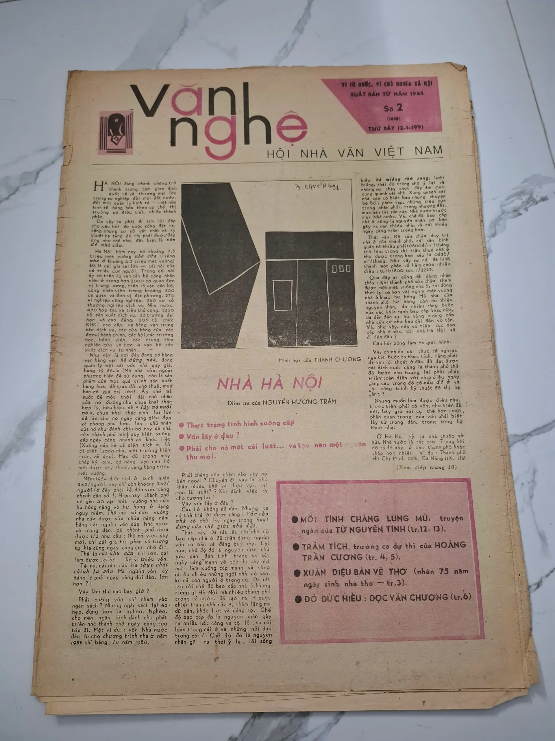 Báo Văn Nghệ số 2 (1618) - Nguyễn Hương Trâm - Điều tra