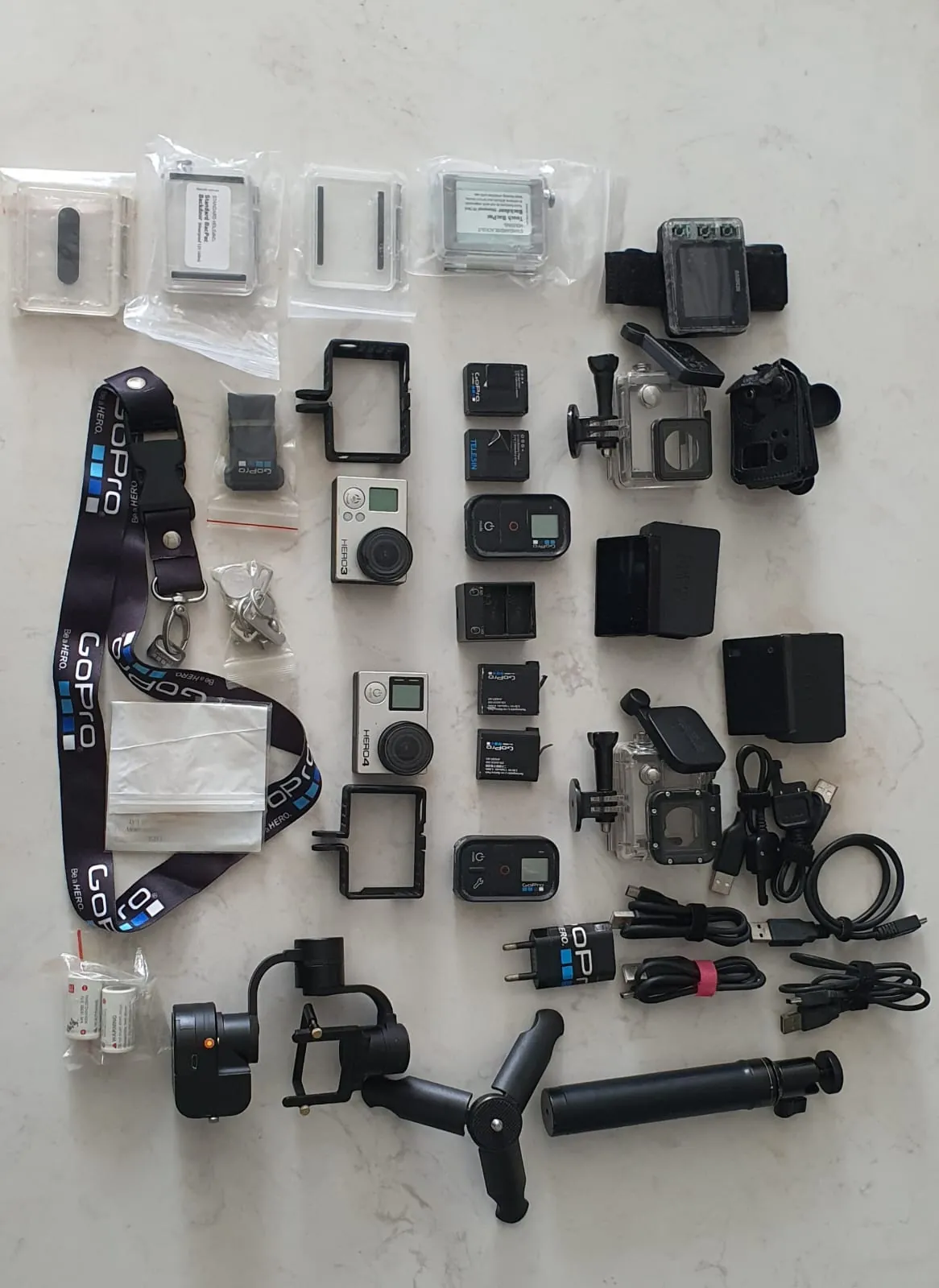 Gopro Héros 3 và 4, bảo quản kỹ, như mới và phụ kiện