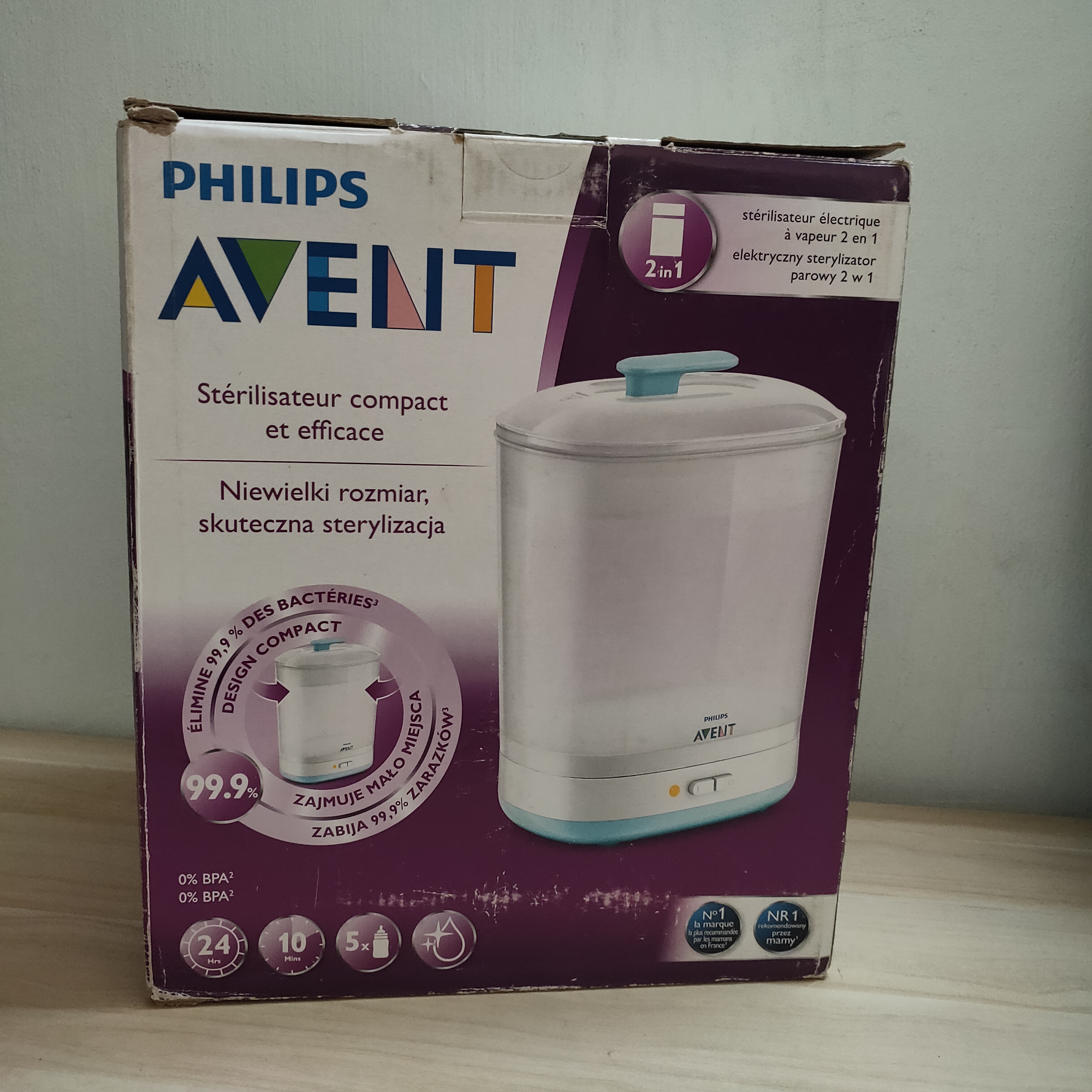 Máy tiệt trùng hơi nước Philips Avent 2 in 1 đã qua sử dụng 25803