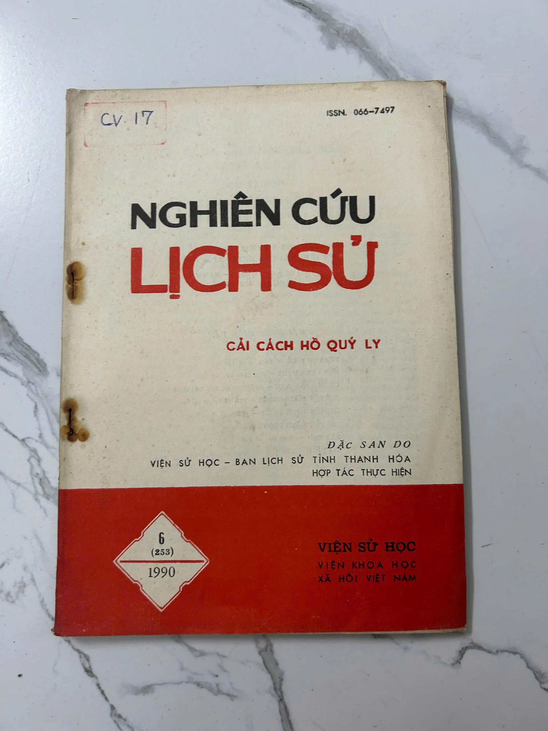 Nghiên cứu Lịch sử (Số 6 - 253): Cải cách Hồ Quý Ly – Viện Sử học