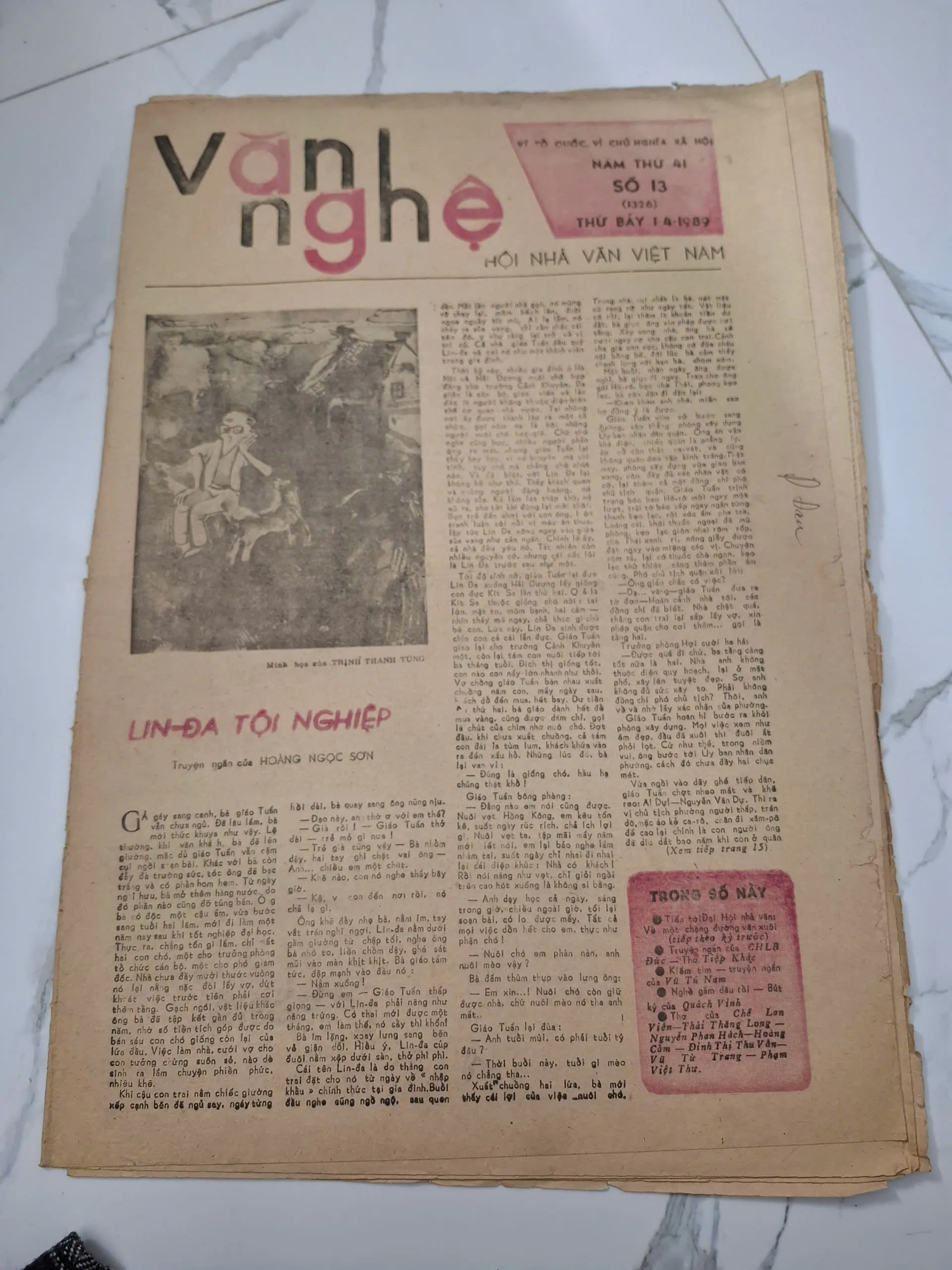 Báo Văn Nghệ số 13 (1326) - Hoàng Ngọc Sơn - Truyện ngắn