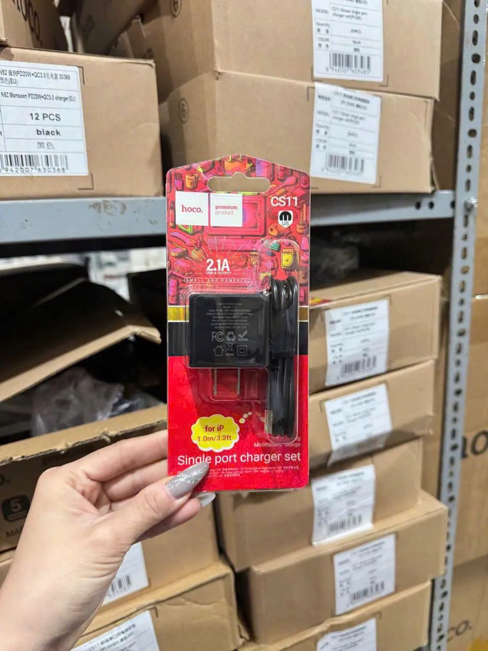 Bộ sạc kèm cáp lighning hoco cs11