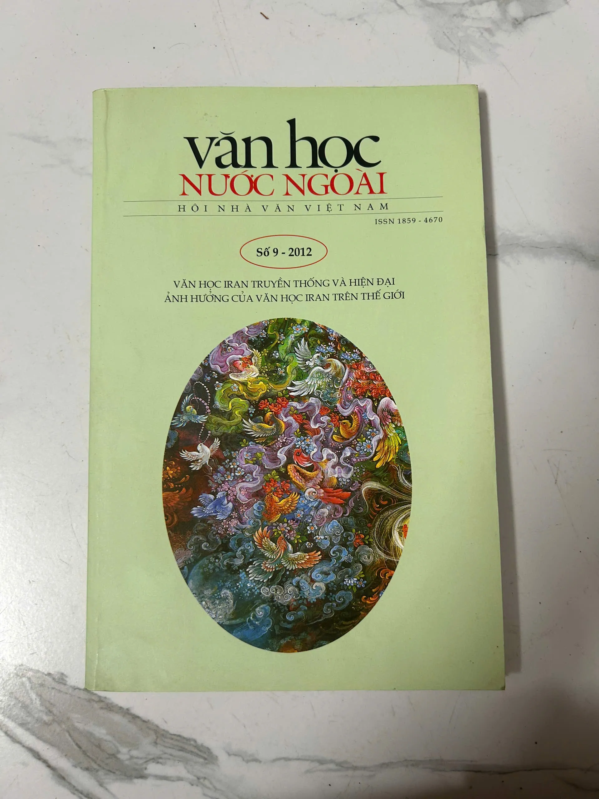 Tạp chí Văn học nước ngoài (Số 9 - 2012) – Hội Nhà văn Việt Nam