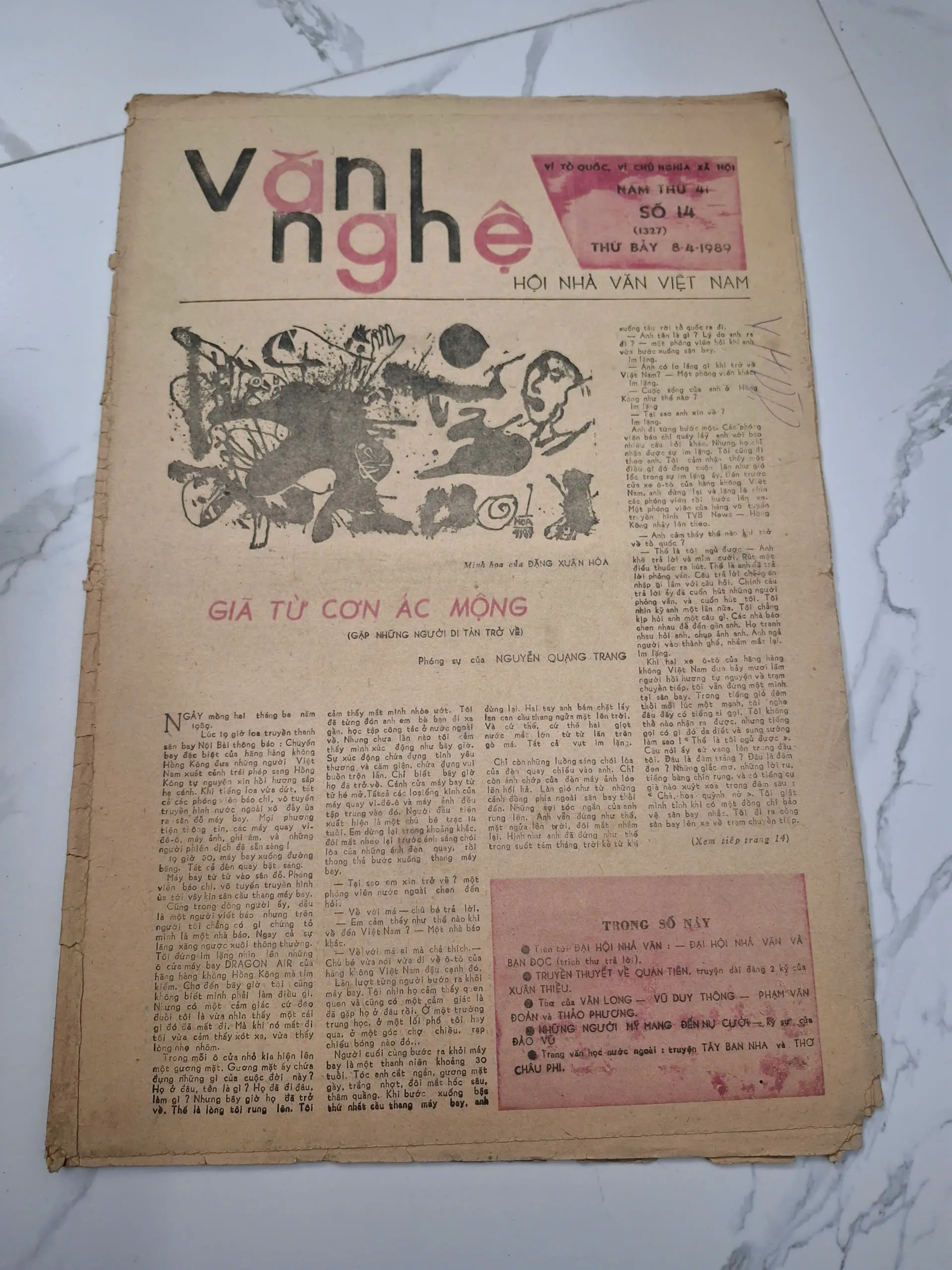 Văn Nghệ Số 14 (8/4/1989) - Nhiều tác giả - Báo văn học