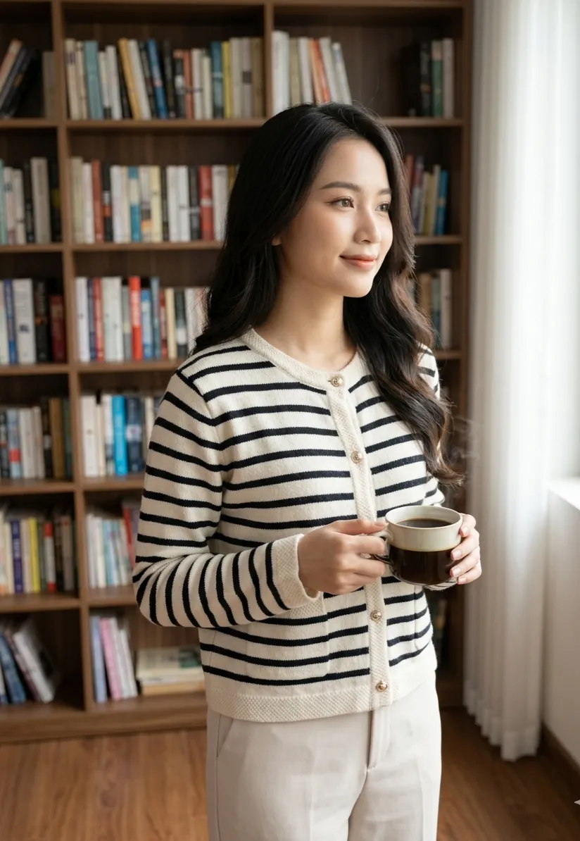 Áo khoác len Cardigan nữ size M