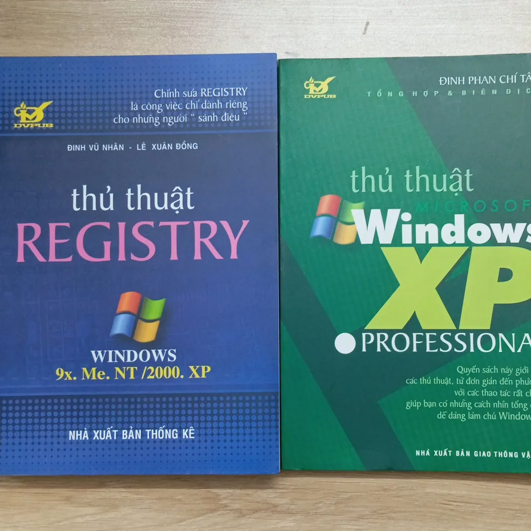 2 quyển sách - Thủ thuật MS Windows XP Professional và Thủ thuật Registry