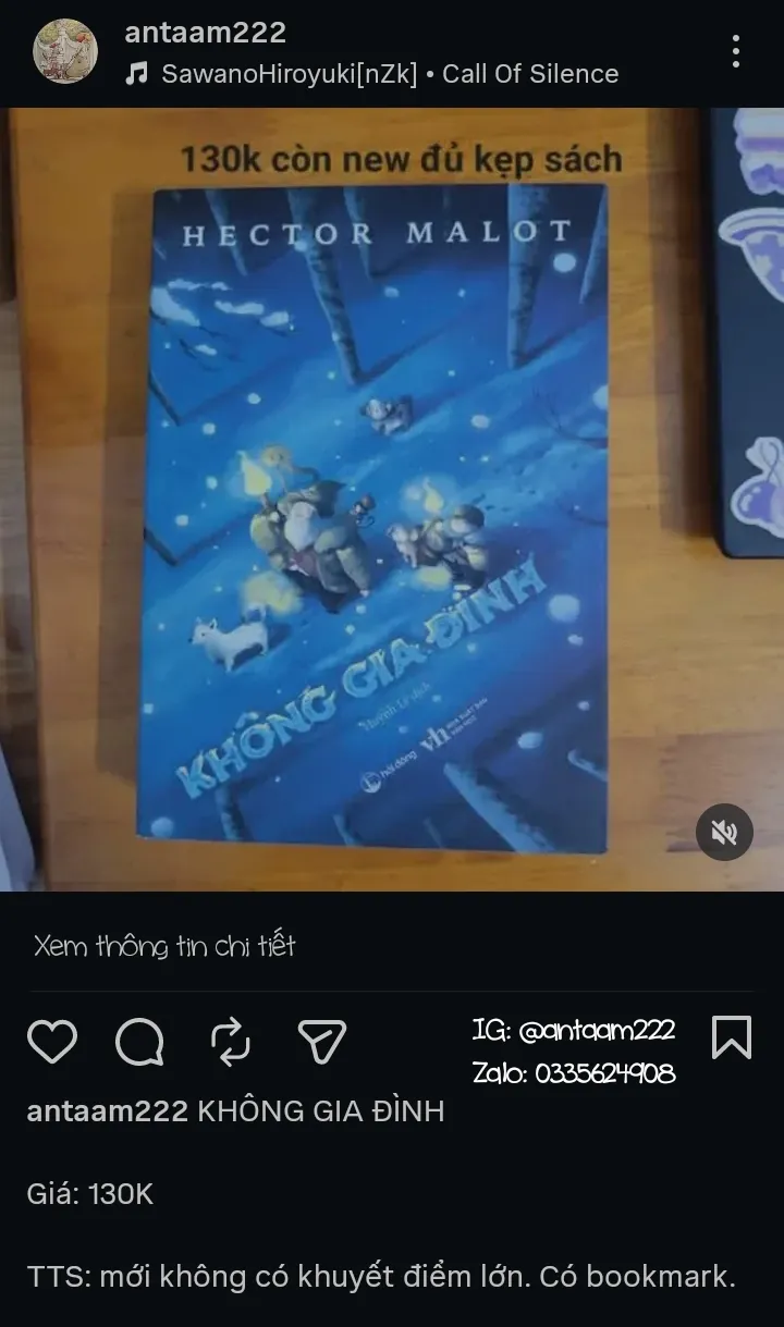 Sách Không Gia Đình - Hector Malot | mới 90%