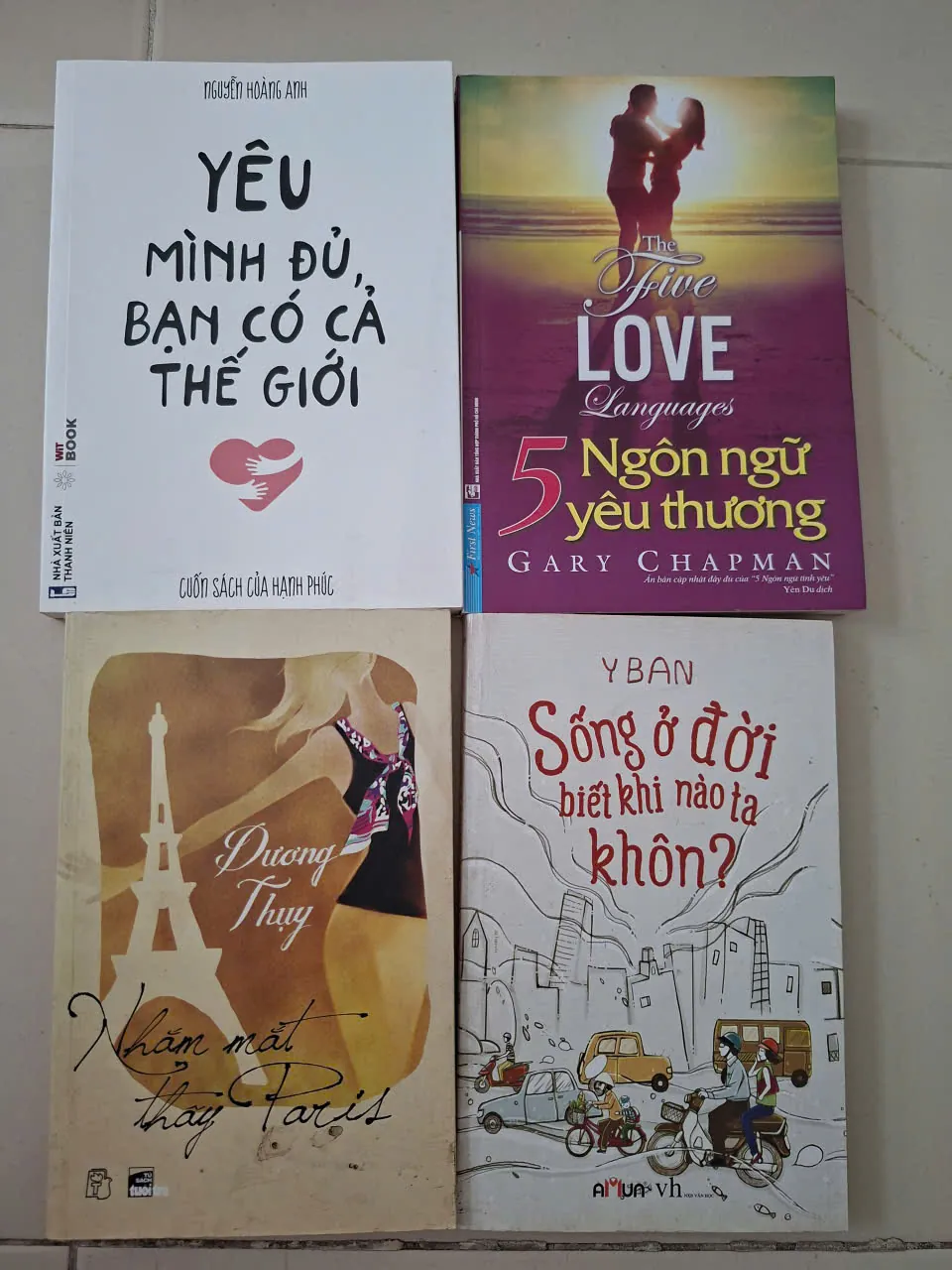 [Thanh lý] Combo 4 sách truyện về yêu thương - sách cũ