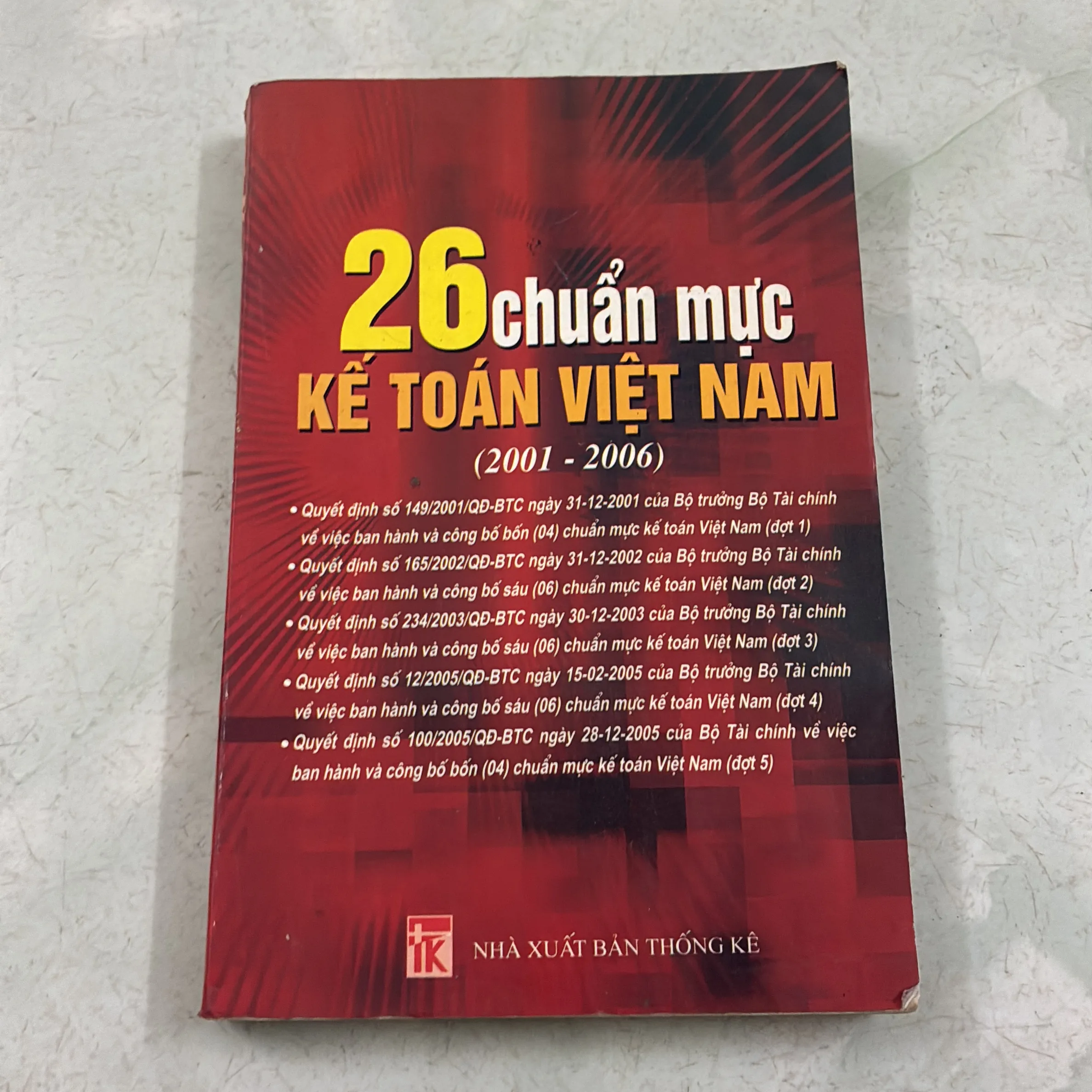 26 chuẩn mực kế toán Việt Nam