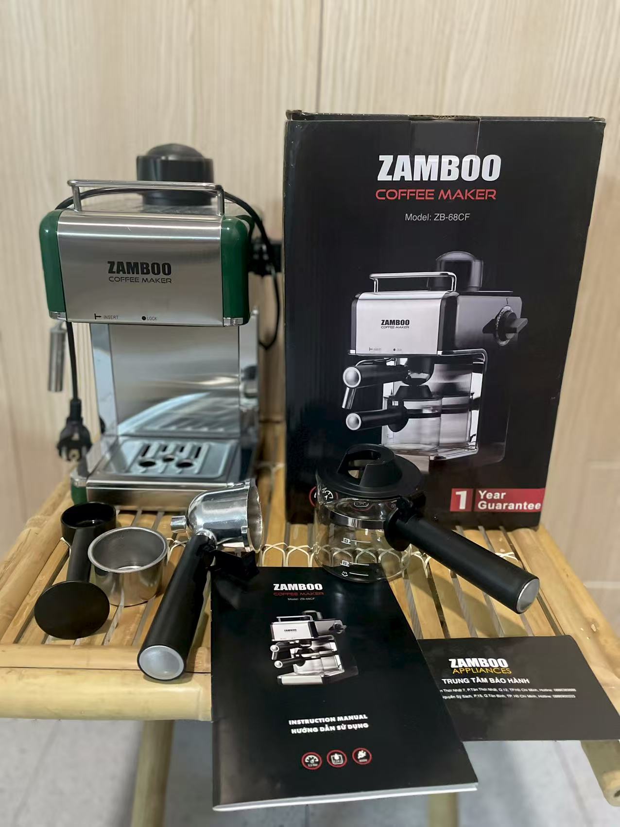 Máy Pha Cà Phê ZAMBOO ZB-68CF 540517