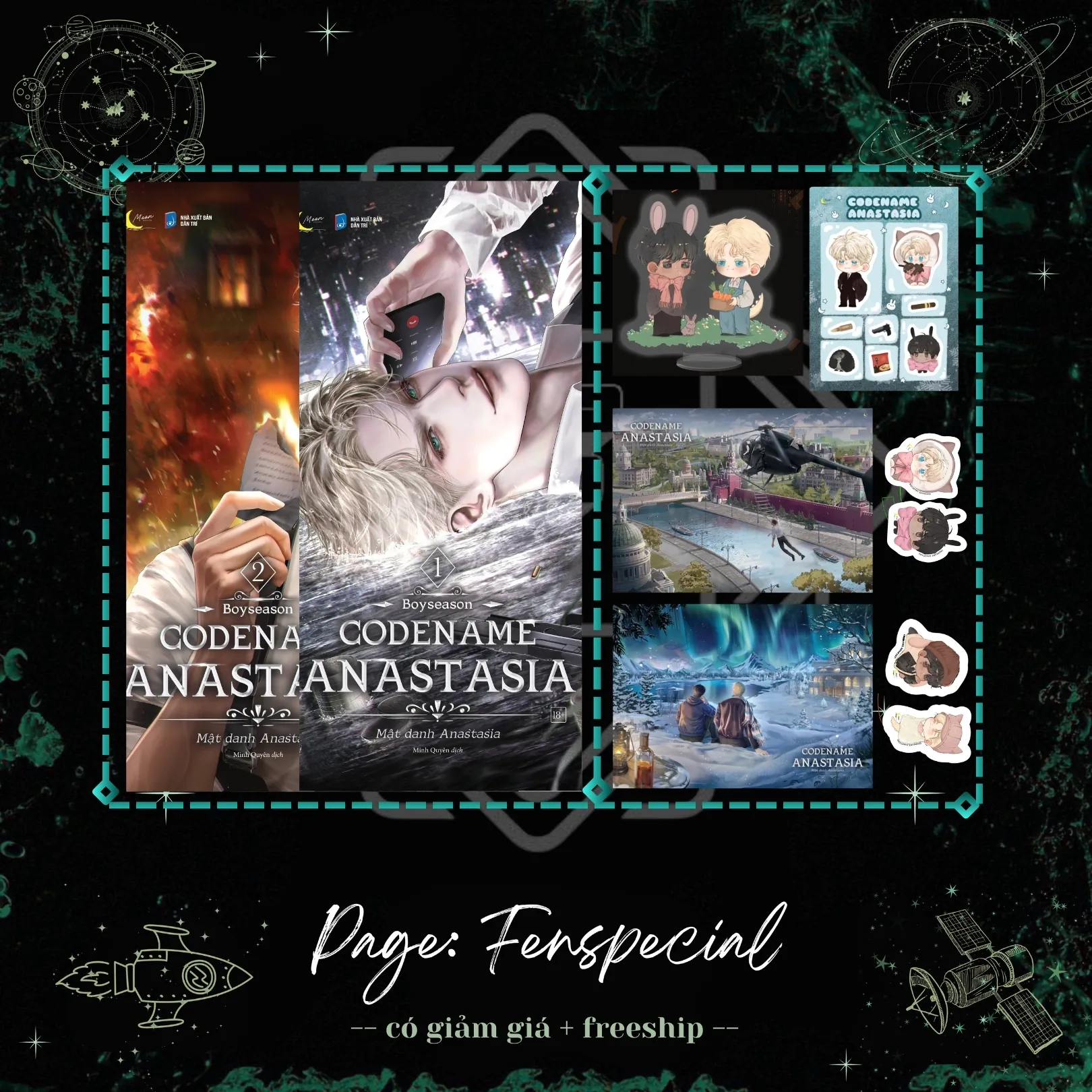 Bản Đặc Biệt - Codename Anastasia - Mật Danh Anastasia - Tập 1, 2 + Quà 500k - Fenspecial