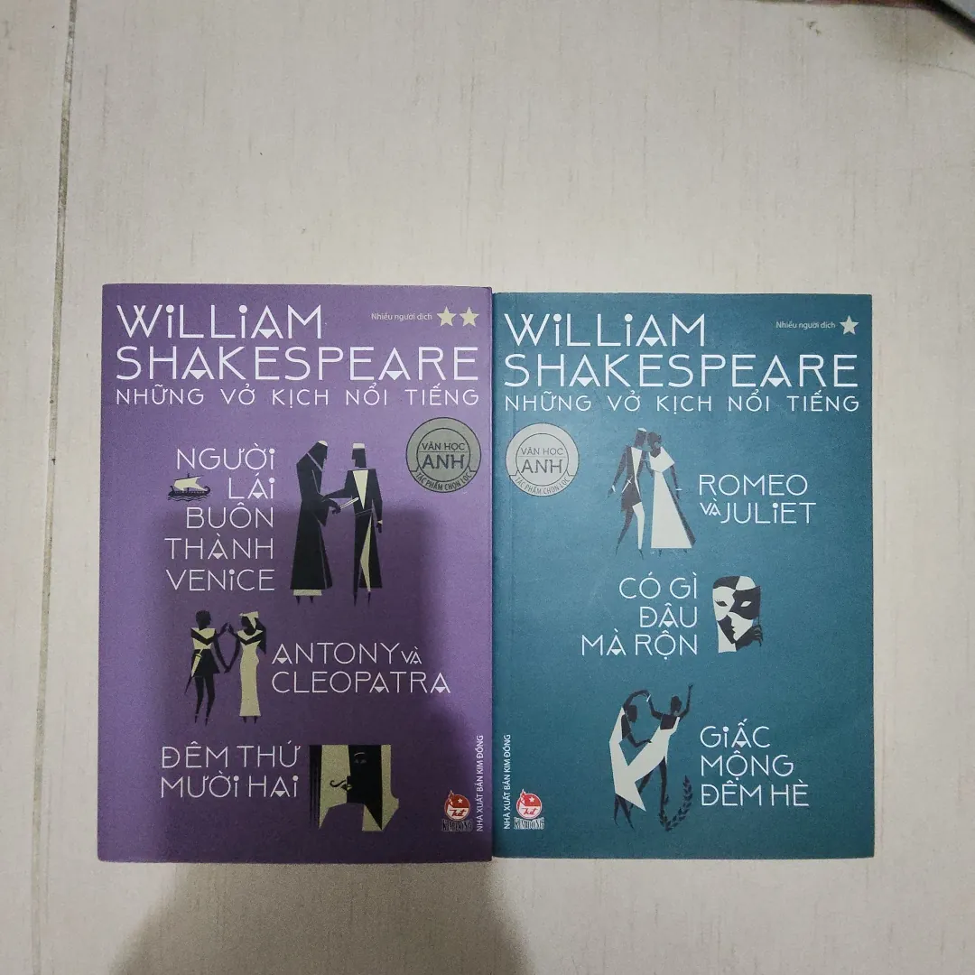 Sách combo 2 quyển William Shakespeare những vở kịch nổi tiếng