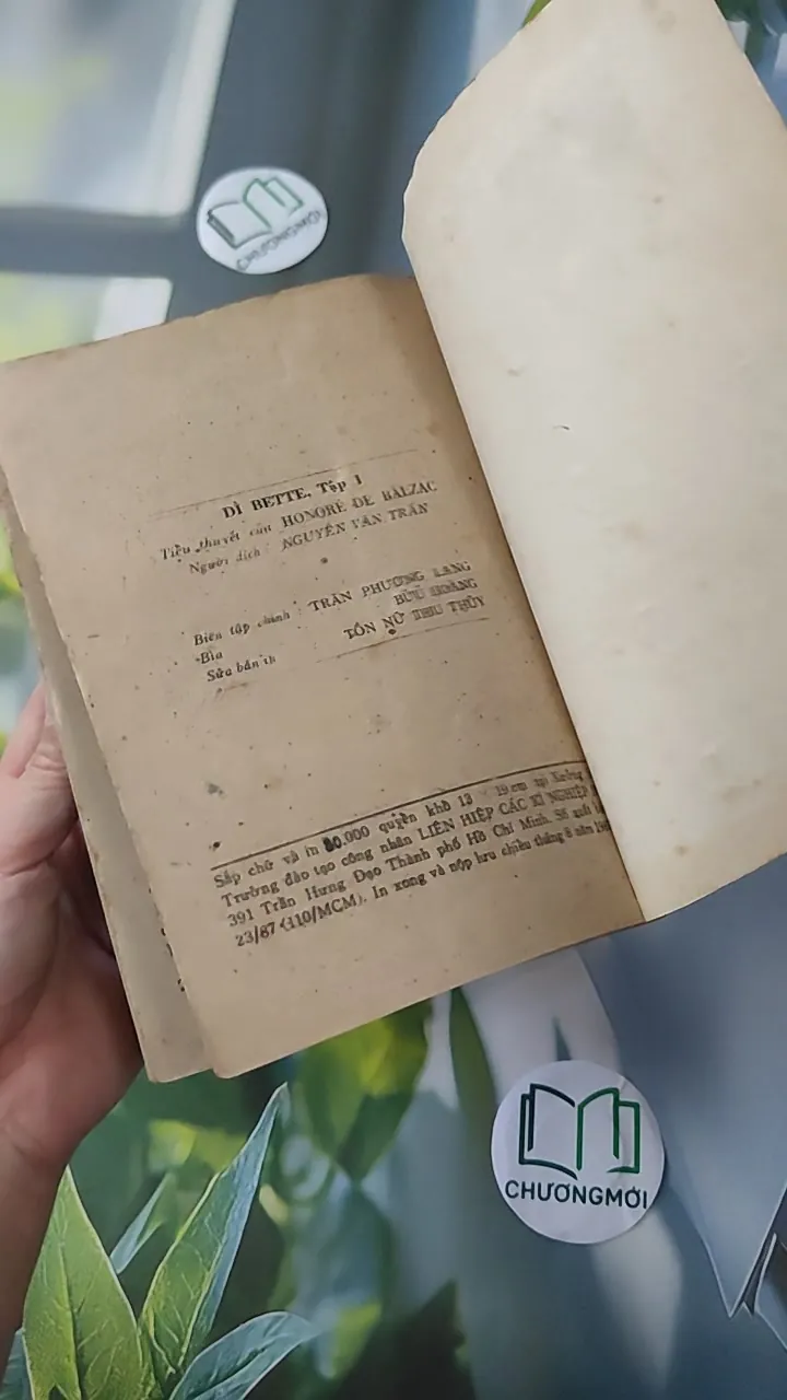 [MIỄN PHÍ BỌC SÁCH] [XƯA] Bộ Dì Bette 1 + 2 (1987) - Honoré de Balzac 997779
