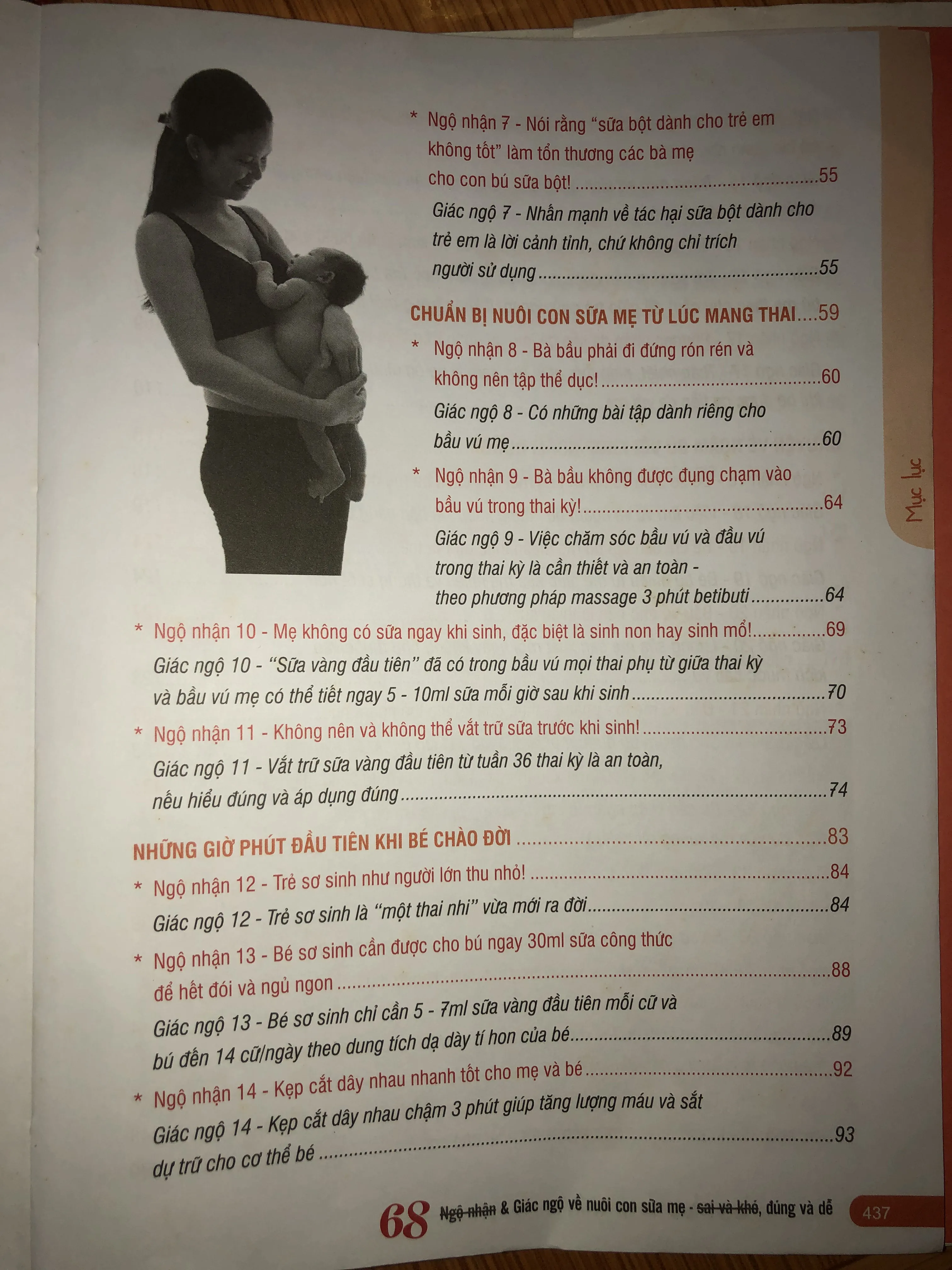 68 ngộ nhận và giác ngộ về nuôi con sữa mẹ - Sai và khó, đúng và dễ 674613