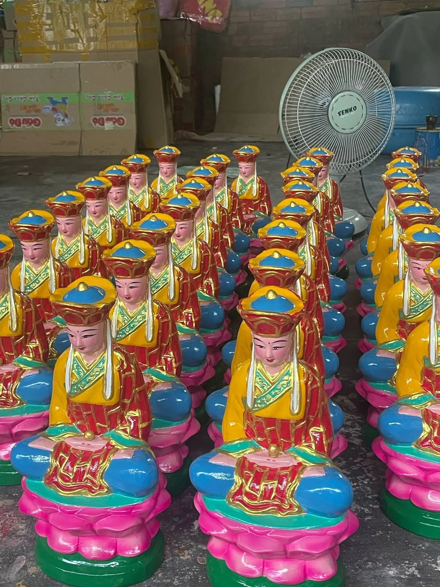 GIEO DUYÊN TƯỢNG ĐỊA TẠNG NGỒI 30CM ĐẤT NUNG MỚI 100%