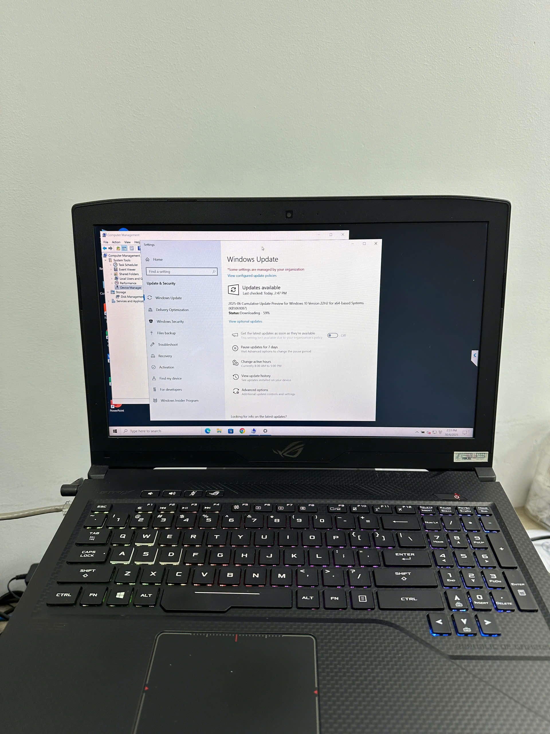 ASUS ROG GL503GE I7-8750H-16GB-1050TI-LED RGB