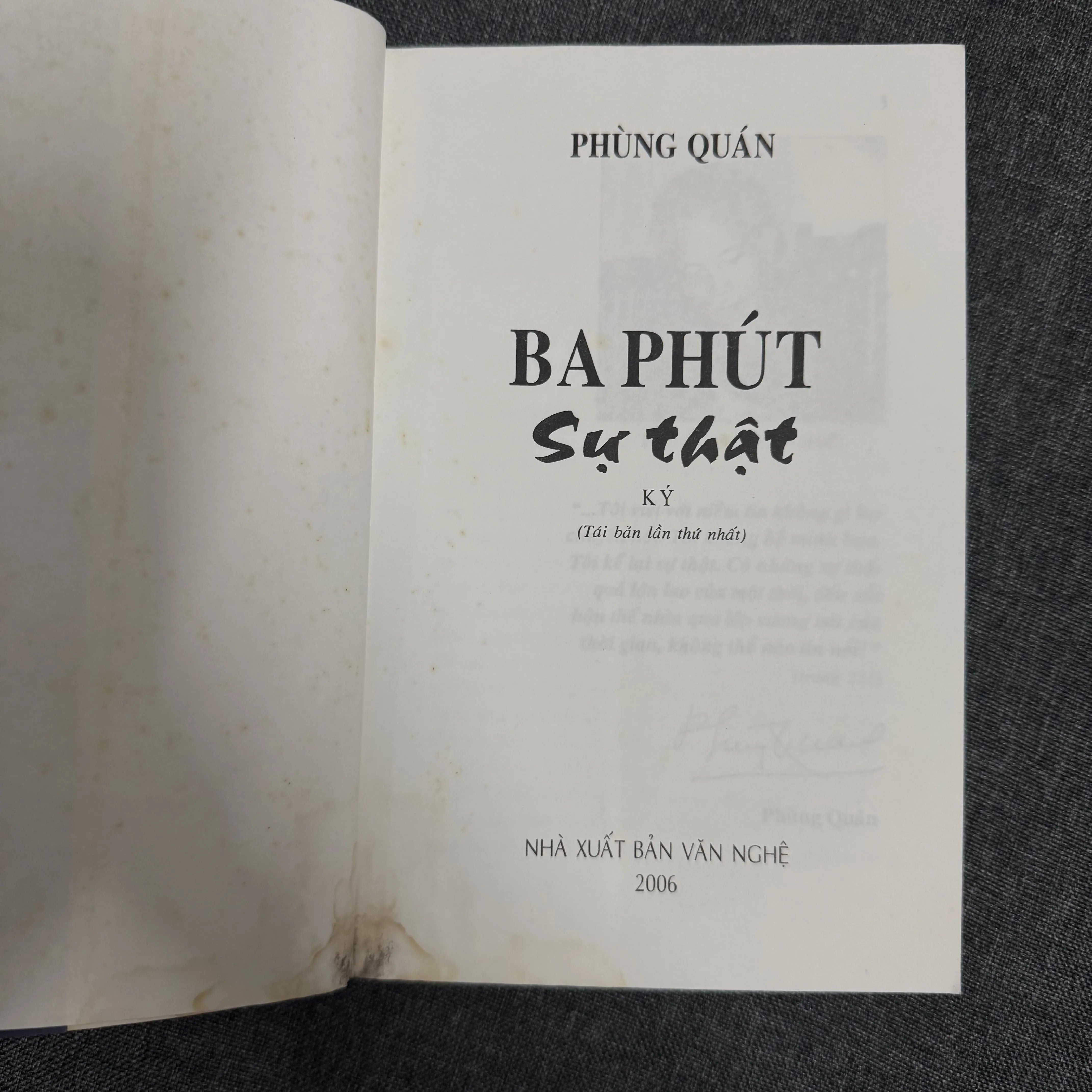 Ba phút sự thật - Phùng Quán 996785