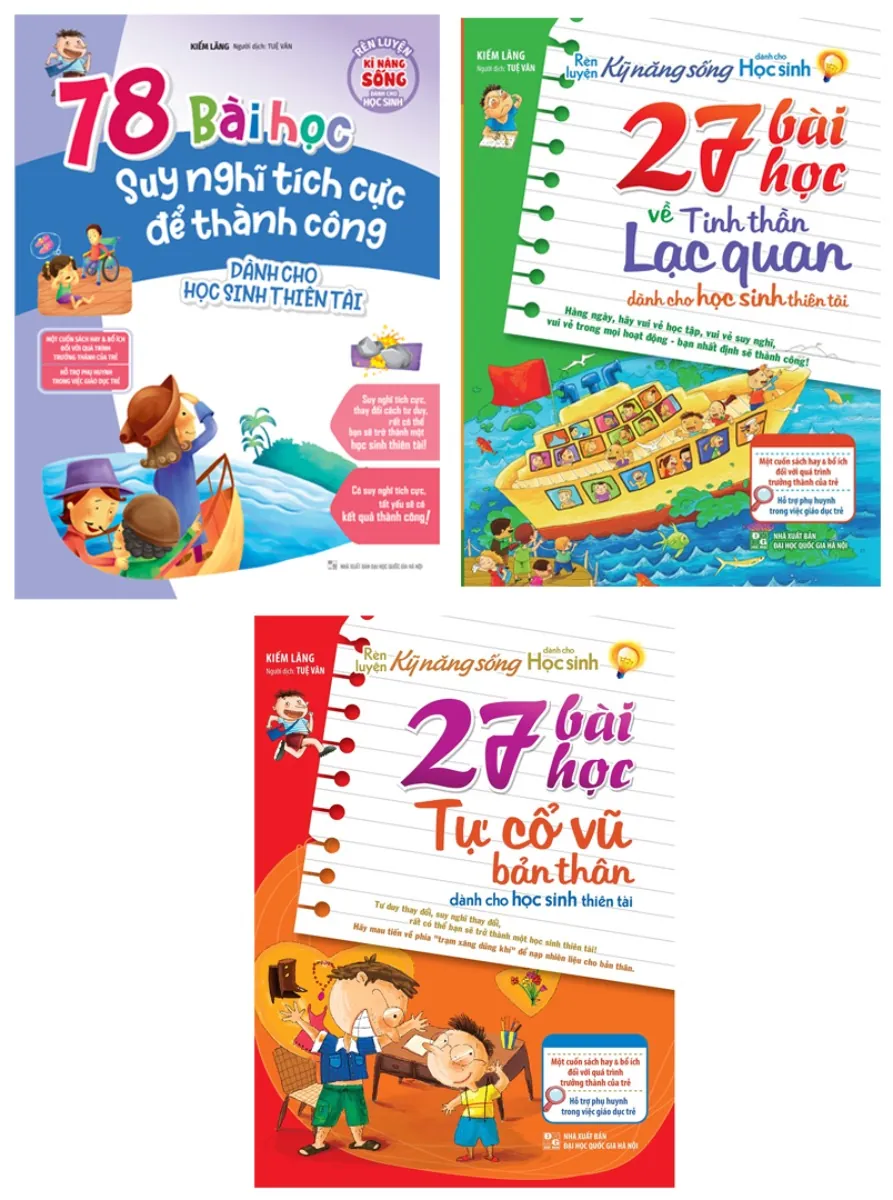Rèn Luyện Kỹ Năng Sống Dành Cho Học Sinh Thiên Tài (Bộ 3 Cuốn) – Tác giả: Kiên Lãng
