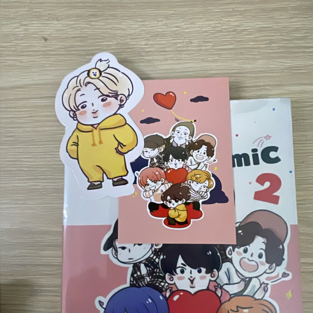 Combo 2 tập BTS Comic còn mới (Có bọc sách+Sticker) 199025