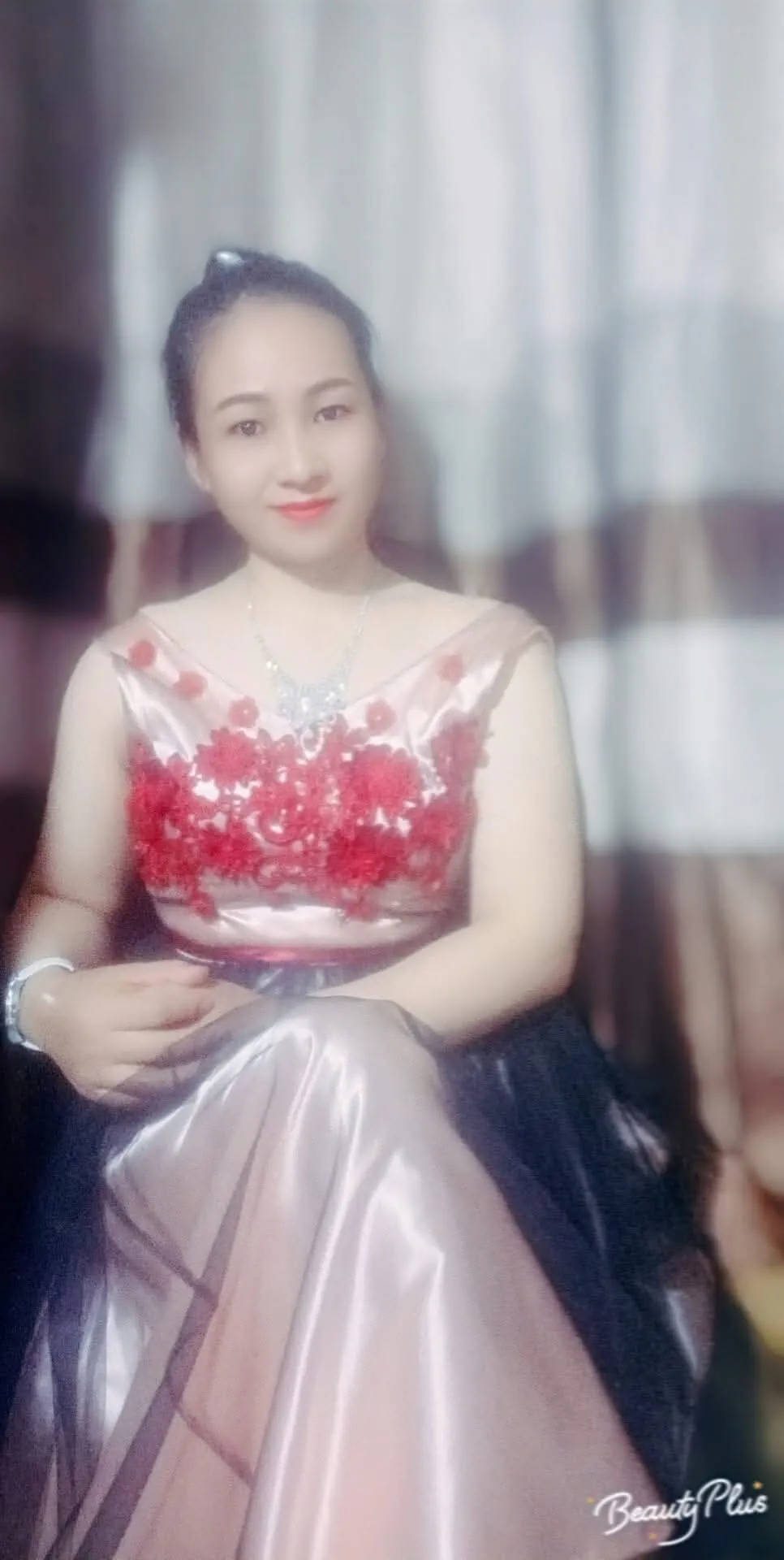 Đầm voan kính kiểu công chúa 