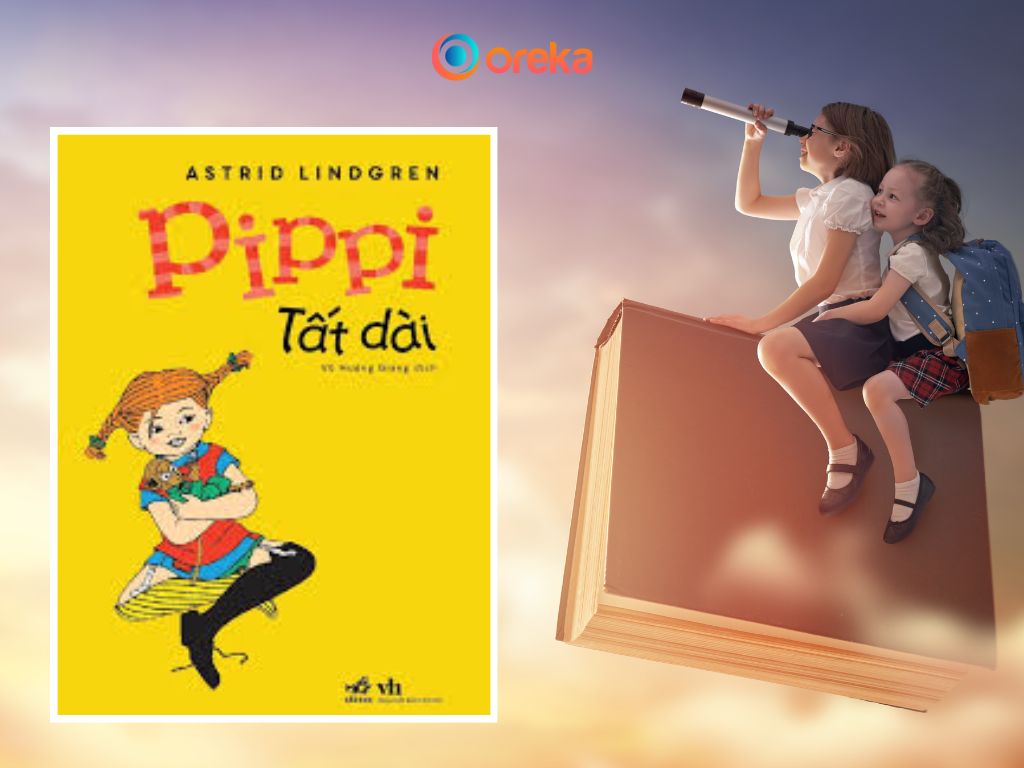 sách thiếu nhi hay, hình ảnh bìa sách Pippi tất dài